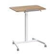 thumbnail image 1 of Seville Classics Natural Wood airLIFT® Pneumatic Tilting Mobile Desk Cart, 1 of 9