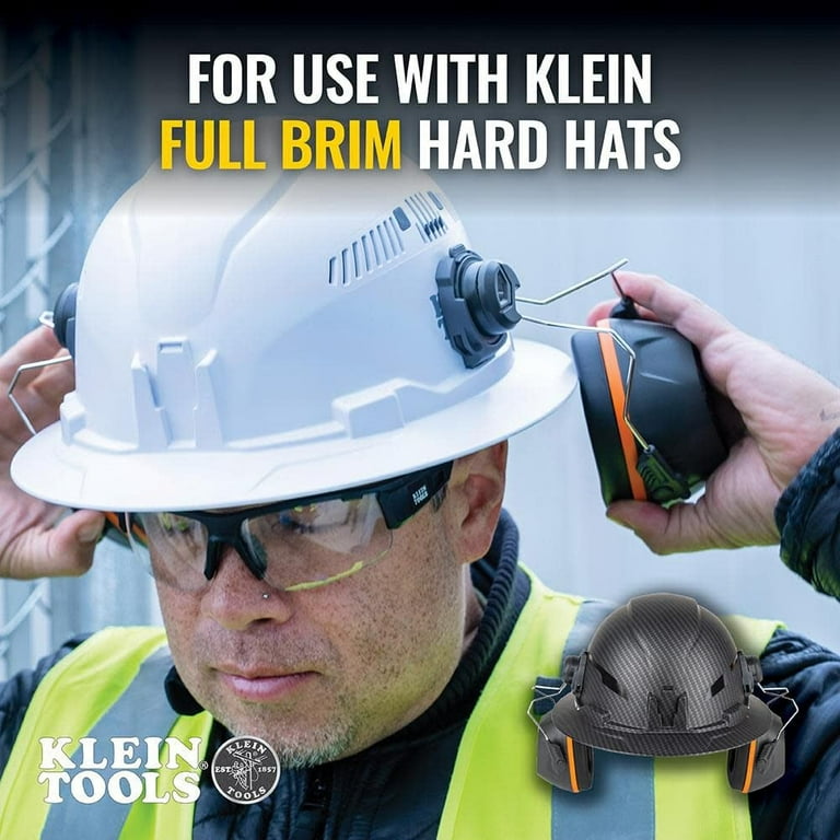 Klein Tools Hard Hat Earmuffs Full Brim Style Walmart