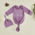 thumbnail image 2 of Gibobby Infant Long Sleeve Onesie Basic Solid Color Baby Bodysuit Breathable Long Sleeve Jumpsuit Fit Newborn Infant Rompers0 3 6 9 12 Months(Newborn,Dark Purple), 2 of 4