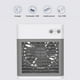 thumbnail image 4 of Yuarrent Ventilador de escritorio de refrigeración portátil, aire acondicionado, Mini enfriador de aire de agua, humidificador recargable por USB para Electrodomésticos Blanco Yuarrent HA004078-01B, 4 of 6