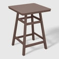 thumbnail image 4 of WestinTrends Outdoor 37" Counter Height HDPE Patio Square Bar Table, Dark Brown, 4 of 7