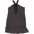 thumbnail image 1 of maison Jules Vestido acampanado con estampado de hojas para mujer, rosa, 10, 1 of 1