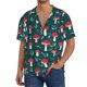 thumbnail image 1 of Balery Amanita Mushroom Camisa Casual de Manga Corta con Botones para Hombre, Texturizada, Estilo Cubano, para Playa, Verano-3X-Large, 1 of 5