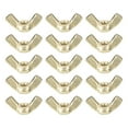 thumbnail image 1 of y M10x1.5" Wing Nut 15 Pcs, Brass Butterfly Wing Nuts Fasteners Parts Hand Twi, 1 of 5