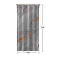 thumbnail image 5 of Gray Marble Orange Line Pattern Shower Curtain 36"x72" ,Bathroom Decorative Shower Curtains Set with 12 Hooks,Modern Waterproof Washable Shower Curtain, 5 of 6