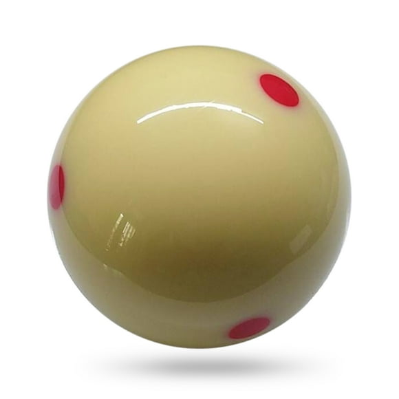 1 PCS White Cue Ball 57.2MM Billiard Ball 6 Red Dot Pool Cue Training Ball