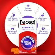 كبسولات حديد Feosol Bifera كاملة 30 عصام (حزمة 4)