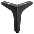 thumbnail image 3 of Furniture Legs Ecohintz Solid Metal Hairpin Furniture Legs - Heavy-Duty Sofa, Table & Cabinet Feet for Dresser/Nightstand, Rustic Industrial Style, Easy Installation, Cabinet Feet, Black, 3 of 9