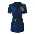 thumbnail image 3 of Mono de policía de sheriff para carnaval, tallas S a 2XL, disfraz de Halloween para mujer, ropa de club, juego de rol con accesorios, disfraz de fiesta elegante, 3 of 4