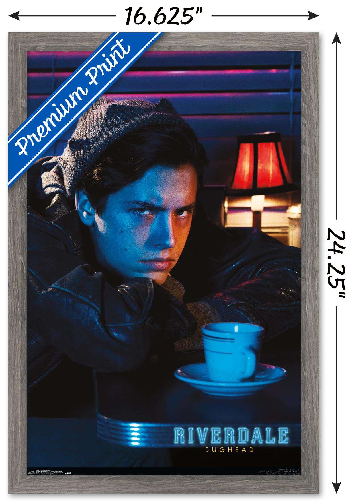 Riverdale - Jughead Wall Poster, 14.725" x 22.375", Framed