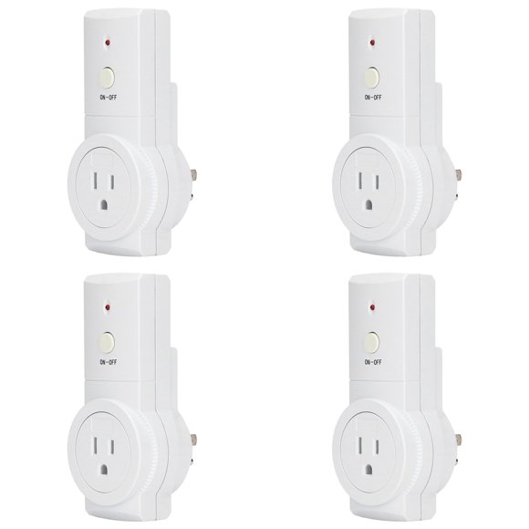 Remote Control Outlet Kit, Wireless Switch Socket High Efficiency Energy Saving Easy Operation With Controller Battery For Home Electrical Appliances