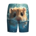 thumbnail image 2 of Lsque Cute Swimming Guinea Pig Mens Sleep Pajama Shorts,Short Pajama Pants, Cotton Ultra-Soft Knit-4X-Large, 2 of 9