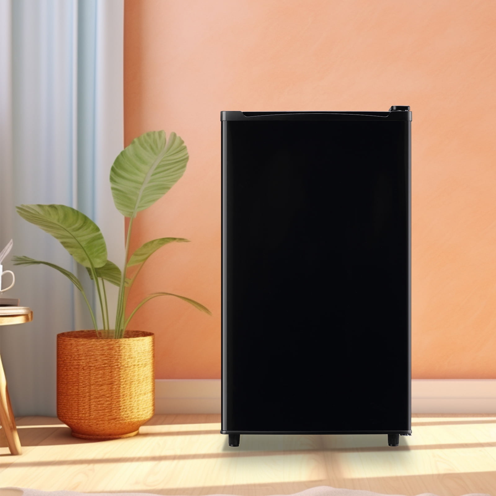 Tacool 3.2 Cu.ft Mini Fridge with Freezer, Single Door Small Refrigerator Black, New