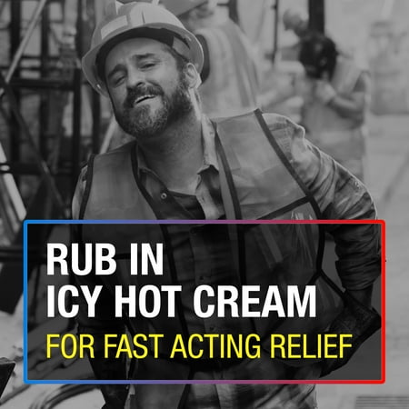Icy Hot Orignal Pain Relieving Cream 1.25 oz. Powerful Pain Relief for Muscles & Joints