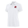 thumbnail image 2 of Women's Antigua  White Rutgers Scarlet Knights Reprocess Polo, 2 of 3