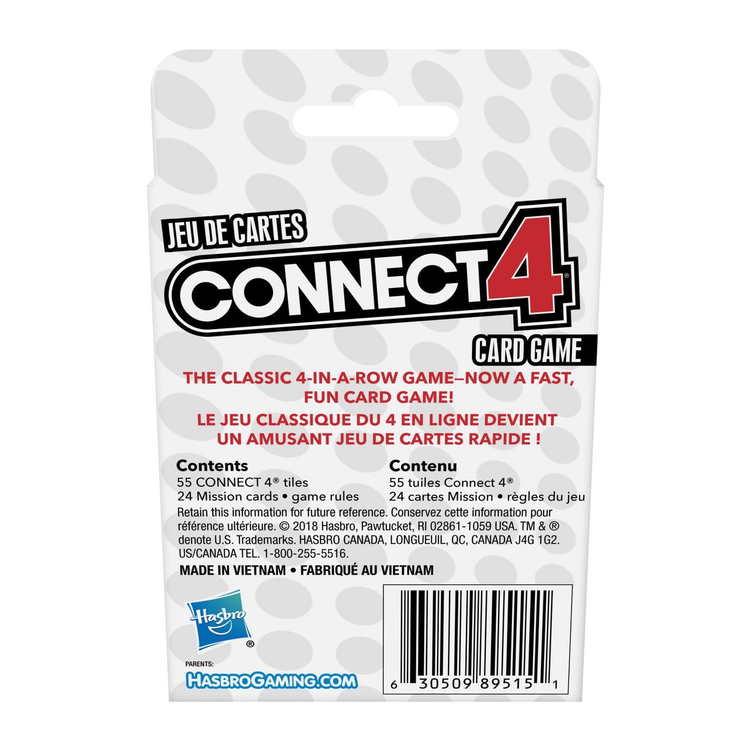 Connect 4 Card Game for Kids Ages 6 and Up, 2-4 Players