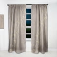 thumbnail image 2 of DESIGN ART Designart 'Golden Marble Design II' Mid-CenturyCurtain Single Panel 52 in. wide x 90 in. high - 1 Panel 90 Inches, 2 of 5