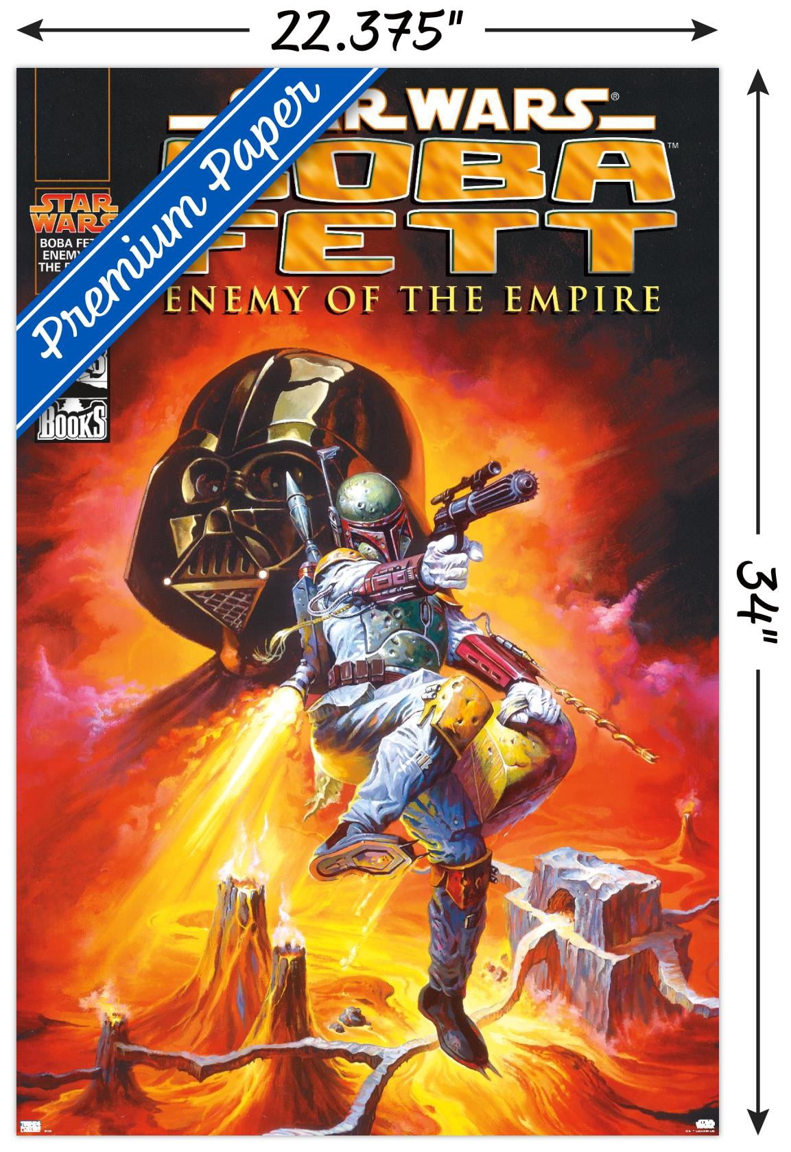 Star Wars: Saga - Boba Fett - Empire Wall Poster, 22.375" x 34"