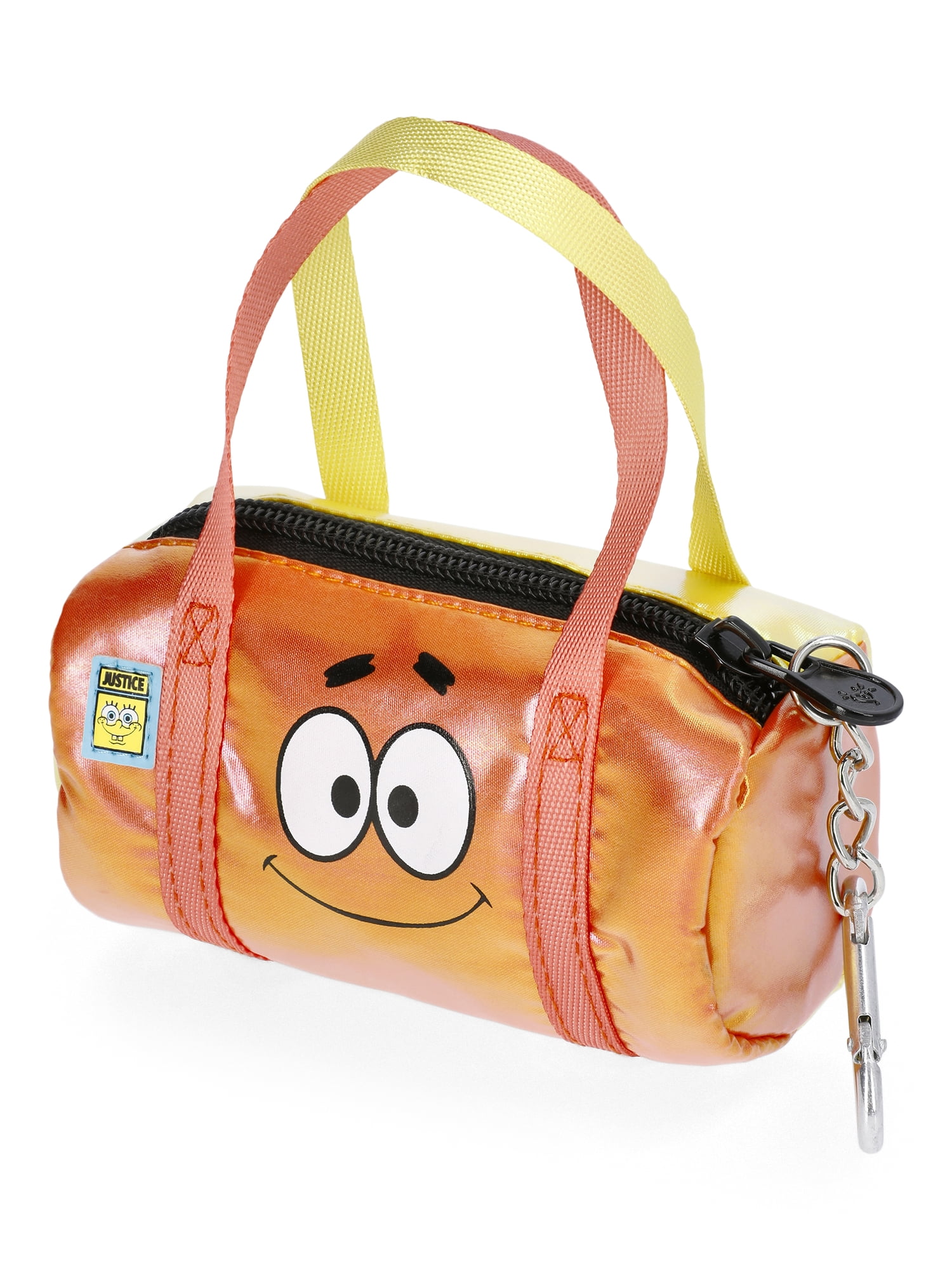 Justice Girls X SpongeBob SquarePants Mini Duffle Bag Charm, Yellow