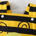 thumbnail image 4 of Byoo Girl's Cute Bumble Bee Outfit Striped Ruffle Romper with Bee Print Matching Bow Headband Attire Soft Comfy Dress Up Set, 4 of 8