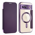 thumbnail image 2 of Dteck Leather Wallet Case for Google Pixel 8A with Card Holder RFID Blocking Compatible with Magsafe TPU Transparent Back Shockproof Protective Phone Case for Google Pixel 8A,Purple, 2 of 7