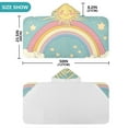 thumbnail image 4 of Yayeee Kids Hooded Towels Toddler Soft Absorbent Beach Bathing Wrap 50" x 23.5", Retro Beige Rainbow, 4 of 5