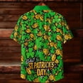 thumbnail image 3 of Ceisia St. Patrick's Day Men's Unisex Hawaiian Shirt | Summer Beach Casual Short Sleeve Button Down Gift Printed Top, 3 of 9