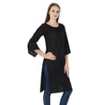 thumbnail image 1 of Kurti en Coton Uni Ethnique Indienne Tunique Bollywood Décontractée Robe Kurta pour Femmes, 1 of 2