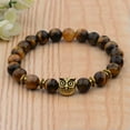 thumbnail image 2 of EOEMY 8mm 7 Chakra Men'S Hematite Natural Stone Lion Buddha Beaded Charm Bracelet Gift-505-45, 2 of 3