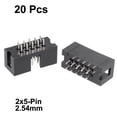 thumbnail image 2 of Unique Bargains 20Pcs 2.54mm Pitch 2x5-Pin Double Row Straight Box Header Connector PCB Board Socket, 2 of 2