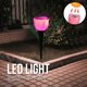 thumbnail image 5 of Hongzer Lámpara de energía Solar, 4 Piezas de energía Solar al Aire Libre Tulipán Luz de Flor LED Impermeable Decoración de lámpara de jardín de césped, Adornos de Patio de Jardines(Rosado) EOTVIA NO, 5 of 6