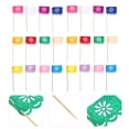 thumbnail image 4 of ColoMX 24pcs Day of the Dead Flag Cake Topper Decorations Fiesta Decoraciones de fiesta, 4 of 8
