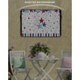 thumbnail image 6 of Outdoor TV Cover 52 to 55 Inch Weatherproof, 4th of July Waterproof TV Screen Protector for Outside Decor with Zipper and Pocket 52"L x 30"H , Blue Red White Patriotic Stars Stripes, 6 of 7