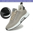 thumbnail image 2 of Men's Height Increasing Sneakers Invisible Inner Height Increasing Shoes 1.25 inch Running Shoes Lightweight Breathable Mesh Hidden Heel Sneakers Lace Up Casual Shoes, 2 of 6