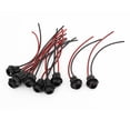 thumbnail image 1 of T10 de Plástico Suave luz del salpicadero de Cables Toma Hembra Negro 10pcs para Auto, 1 of 2