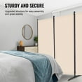 thumbnail image 4 of Room Divider,4 Panel Room Divider,Folding Privacy Screen&Portable Partition Divider for Room Separation,Freestanding Room Partitions for Office,Bedroom,Study,Beige, 4 of 6