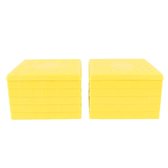 Interlocking Leveling Blocks, Lasting Polypropylene RV Jack Blocks Heavy Duty 12PCS for Travel Trailer Camping Car