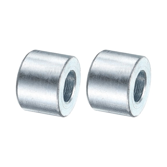 2 Packs Galvanized Steel Spacer 3/8" Bore x 3/4" OD x 1/2" Length