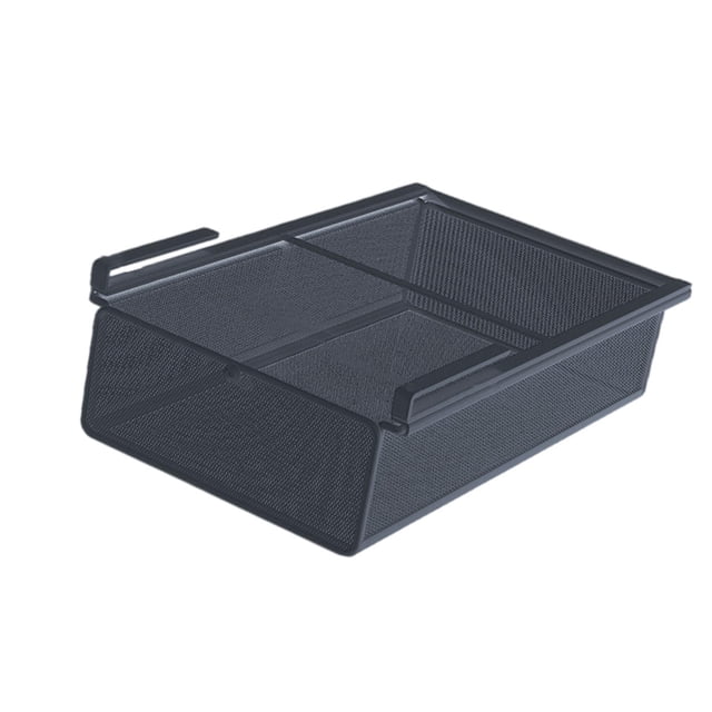 Organizador deslizante para gabinete, estante debajo del gabinete, canasta colgante para almacenamiento negro