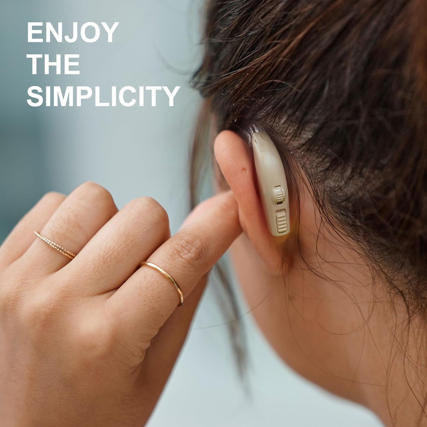 Hearing Aids, Digital Hearing Aids for Seniors with Noise Cancelling, Rechargeable Hearing Amplifier with Volume Control, Hearing Assist Hearing Loss Devices with Charging Case