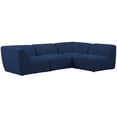 thumbnail image 3 of Meridian Furniture Miramar Navy Durable Linen Textured Modular Sectional, 3 of 17