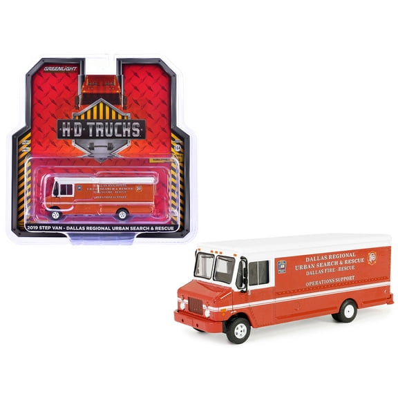 2019 Step Van "Dallas Regional Urban Search & Rescue - Dallas Fire Department Texas" Red with White Top "H.D. Trucks" Series 25 1/64 Diecast Model Car by Greenlight