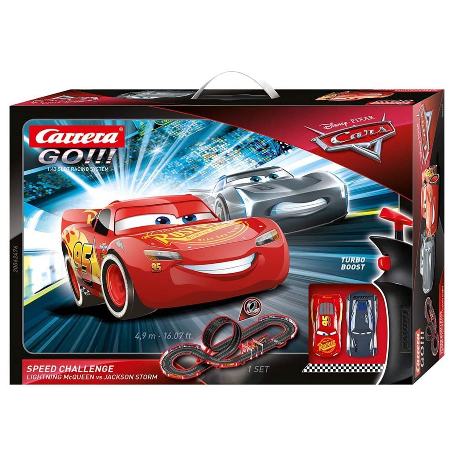 Carrera GO!!! Disney Pixar Cars 16 Foot Racing Track Game Toy Play Set -  
