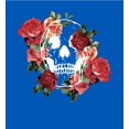 thumbnail image 2 of Natural World Skull & Roses Crew Neck Short Sleeve Adult T-shirt-Medium-Orange, 2 of 3