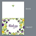 thumbnail image 3 of Darling Souvenir Pack Of 100 Pcs Floral Wedding Thank You Greeting Cards With White Envelopes, 3 of 6
