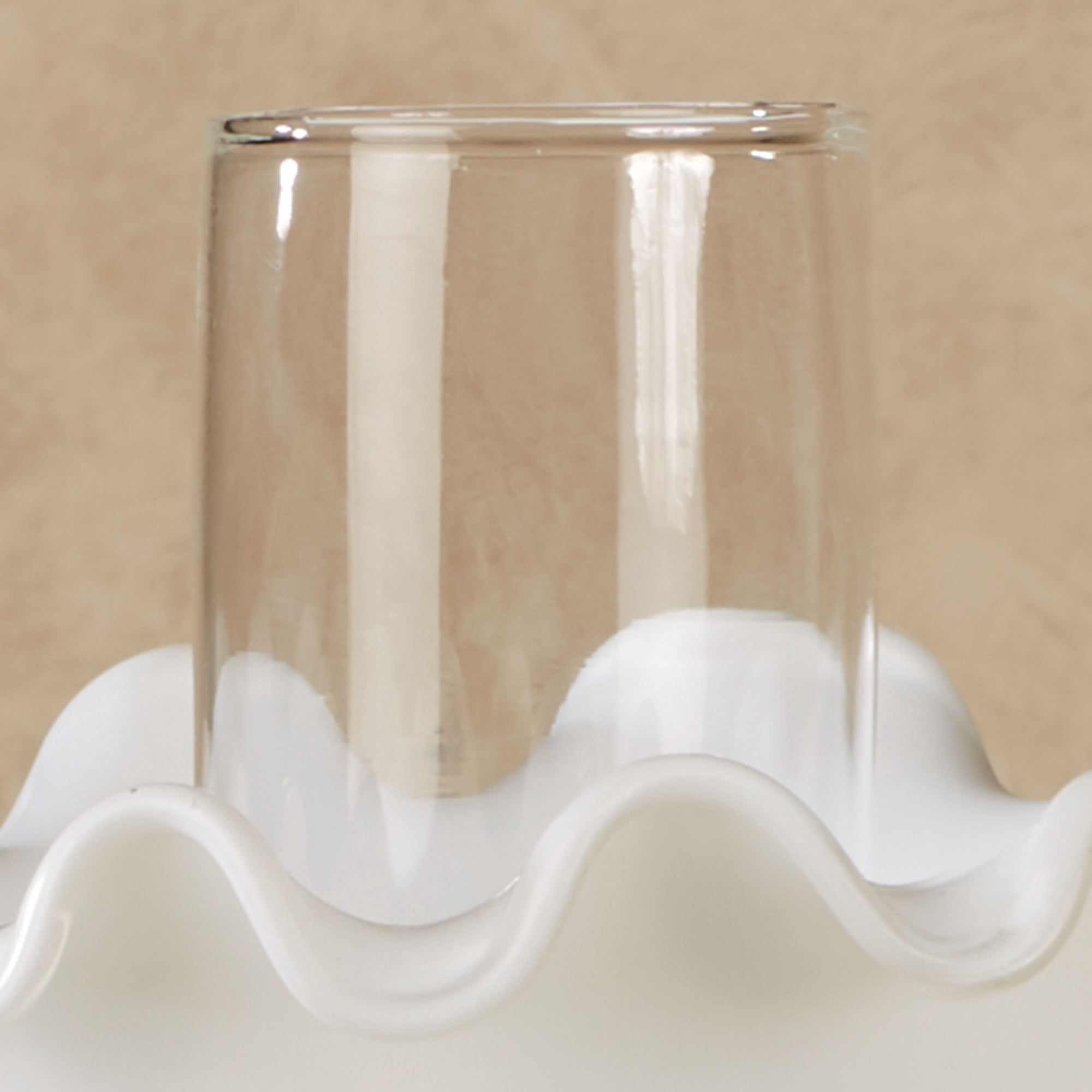 Mindy Hobnail Glass Table Lamp - White Shade - Handcrafted Globe - Blown by Hand - Hurricane Chimney Style - Victorian Lamps for Desk, Bedroom, Living Room - 20.5 Inches High