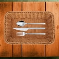 thumbnail image 3 of Soimiss Multi-Function Storage Basket Brown Plastic Household Utensil Organizer, 3 of 8