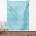 thumbnail image 3 of Fish Fabric by the Yard Upholstery, Flock of Swimming Fish Hand Drawn Design Underwater Life Theme Doodle, Decorative Fabric for DIY and Home Accents, 10 Yards, Pale Blue White by Ambesonne, 3 of 4