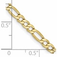 thumbnail image 2 of 10K Yellow Gold 3.5mm Semi-Solid Figaro Chain (26 X 3.5) Made In South Africa 10bc93-26, 2 of 5