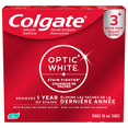 thumbnail image 1 of Colgate Optic White Stain Fighter Fresh Mint Teeth Toothpaste Gel, Value pack 3x90ml, 1 of 9
